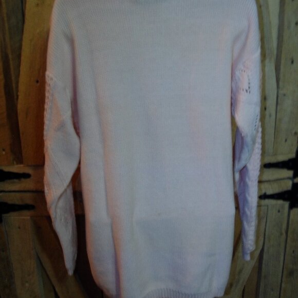 Vintage Pierre Cardin Women's knit pullover sweater - peach size small - Picture 5 of 6